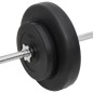 vidaXL Juego de barras y mancuernas con discos 60 kg vidaXL Juego de barras y mancuernas con discos 60 kg