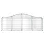 vidaXL Cestas de gaviones 12 uds forma de arco hierro 200x50x60/80 cm vidaXL Cestas de gaviones 12 uds forma de arco hierro 200x50x60/80 cm