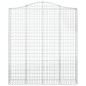 vidaXL Cestas de gaviones 4 uds forma de arco hierro 200x30x220/240 cm vidaXL Cestas de gaviones 4 uds forma de arco hierro 200x30x220/240 cm