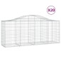 vidaXL Cestas de gaviones 20 uds forma de arco hierro 200x50x80/100 cm vidaXL Cestas de gaviones 20 uds forma de arco hierro 200x50x80/100 cm