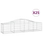 vidaXL Cestas de gaviones 25 uds forma de arco hierro 200x50x40/60 cm vidaXL Cestas de gaviones 25 uds forma de arco hierro 200x50x40/60 cm