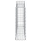 vidaXL Cestas de gaviones 9 uds forma de arco hierro 200x30x100/120 cm vidaXL Cestas de gaviones 9 uds forma de arco hierro 200x30x100/120 cm