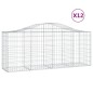 vidaXL Cestas de gaviones 12 uds forma de arco hierro 200x50x80/100 cm vidaXL Cestas de gaviones 12 uds forma de arco hierro 200x50x80/100 cm