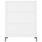 vidaXL Aparador alto madera contrachapada blanco 69,5x34x180 cm vidaXL Aparador alto madera contrachapada blanco 69,5x34x180 cm