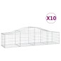 vidaXL Cestas de gaviones 10 uds forma de arco hierro 200x50x40/60 cm vidaXL Cestas de gaviones 10 uds forma de arco hierro 200x50x40/60 cm