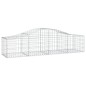 vidaXL Cestas de gaviones 10 uds forma de arco hierro 200x50x40/60 cm vidaXL Cestas de gaviones 10 uds forma de arco hierro 200x50x40/60 cm