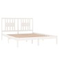 vidaXL Estructura de cama de madera maciza de pino blanco 140x200 cm vidaXL Estructura de cama de madera maciza de pino blanco 140x200 cm