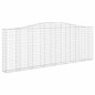 vidaXL Cestas de gaviones 15 uds forma de arco hierro 400x30x140/160cm vidaXL Cestas de gaviones 15 uds forma de arco hierro 400x30x140/160cm