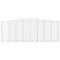 vidaXL Cestas de gaviones 15 uds forma de arco hierro 400x30x140/160cm vidaXL Cestas de gaviones 15 uds forma de arco hierro 400x30x140/160cm