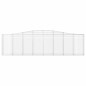 vidaXL Cestas de gaviones 25 uds forma de arco hierro 400x30x100/120cm vidaXL Cestas de gaviones 25 uds forma de arco hierro 400x30x100/120cm
