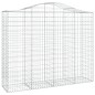 vidaXL Cestas de gaviones 3 uds forma de arco hierro 200x50x160/180 cm vidaXL Cestas de gaviones 3 uds forma de arco hierro 200x50x160/180 cm
