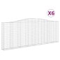 vidaXL Cestas gaviones 6 uds forma de arco hierro 400x30x140/160 cm vidaXL Cestas gaviones 6 uds forma de arco hierro 400x30x140/160 cm