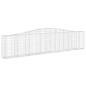 vidaXL Cestas de gaviones 5 uds forma de arco hierro 400x30x80/100 cm vidaXL Cestas de gaviones 5 uds forma de arco hierro 400x30x80/100 cm