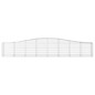 vidaXL Cestas de gaviones 15 uds forma de arco hierro 400x50x60/80 cm vidaXL Cestas de gaviones 15 uds forma de arco hierro 400x50x60/80 cm