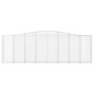 vidaXL Cestas de gaviones 5 uds forma de arco hierro 400x30x120/140 cm vidaXL Cestas de gaviones 5 uds forma de arco hierro 400x30x120/140 cm