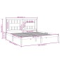 vidaXL Estructura de cama de madera maciza de pino negro 200x200 cm