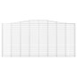 vidaXL Cestas de gaviones 4 uds forma de arco hierro 400x30x180/200 cm vidaXL Cestas de gaviones 4 uds forma de arco hierro 400x30x180/200 cm