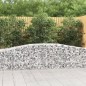 vidaXL Cestas de gaviones 2 uds forma de arco hierro 400x50x60/80 cm vidaXL Cestas de gaviones 2 uds forma de arco hierro 400x50x60/80 cm