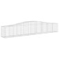 vidaXL Cestas de gaviones 2 uds forma de arco hierro 400x50x60/80 cm vidaXL Cestas de gaviones 2 uds forma de arco hierro 400x50x60/80 cm
