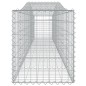 vidaXL Cestas de gaviones 2 uds forma de arco hierro 400x50x60/80 cm vidaXL Cestas de gaviones 2 uds forma de arco hierro 400x50x60/80 cm