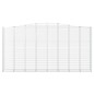 vidaXL Cestas de gaviones 3 uds forma de arco hierro 400x50x200/220 cm vidaXL Cestas de gaviones 3 uds forma de arco hierro 400x50x200/220 cm