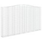 vidaXL Cestas de gaviones 3 uds forma de arco hierro 400x30x220/240 cm vidaXL Cestas de gaviones 3 uds forma de arco hierro 400x30x220/240 cm