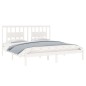 vidaXL Estructura de cama madera maciza blanco 180x200 cm vidaXL Estructura de cama madera maciza blanco 180x200 cm