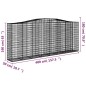 vidaXL Cestas de gaviones 10 uds forma de arco hierro 400x50x160/180cm vidaXL Cestas de gaviones 10 uds forma de arco hierro 400x50x160/180cm