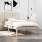 vidaXL Estructura de cama madera maciza de pino 100x200 cm