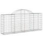vidaXL Cestas de gaviones 30 uds forma de arco hierro 200x30x80/100 cm vidaXL Cestas de gaviones 30 uds forma de arco hierro 200x30x80/100 cm