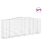 vidaXL Cestas de gaviones 25 uds forma de arco hierro 400x50x140/160cm vidaXL Cestas de gaviones 25 uds forma de arco hierro 400x50x140/160cm
