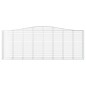 vidaXL Cestas de gaviones 25 uds forma de arco hierro 400x50x140/160cm vidaXL Cestas de gaviones 25 uds forma de arco hierro 400x50x140/160cm