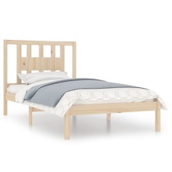 vidaXL Estructura de cama madera maciza de pino 100x200 cm