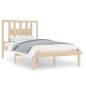 vidaXL Estructura de cama madera maciza de pino 100x200 cm