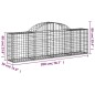 vidaXL Cestas de gaviones 15 uds forma de arco hierro 200x30x60/80 cm vidaXL Cestas de gaviones 15 uds forma de arco hierro 200x30x60/80 cm