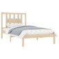 vidaXL Estructura de cama madera maciza de pino 100x200 cm