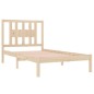 vidaXL Estructura de cama madera maciza de pino 100x200 cm