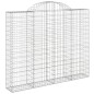 vidaXL Cestas gaviones 2 uds forma de arco hierro 200x30x160/180 cm vidaXL Cestas gaviones 2 uds forma de arco hierro 200x30x160/180 cm