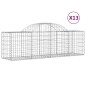 vidaXL Cestas de gaviones 13 uds forma de arco hierro 200x50x60/80 cm vidaXL Cestas de gaviones 13 uds forma de arco hierro 200x50x60/80 cm