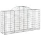 vidaXL Cestas de gaviones 12 uds forma arco hierro 200x50x100/120 cm vidaXL Cestas de gaviones 12 uds forma arco hierro 200x50x100/120 cm