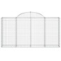 vidaXL Cestas gaviones 30 uds forma de arco hierro 200x30x100/120 cm vidaXL Cestas gaviones 30 uds forma de arco hierro 200x30x100/120 cm