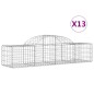 vidaXL Cestas de gaviones 13 uds forma de arco hierro 200x50x40/60 cm vidaXL Cestas de gaviones 13 uds forma de arco hierro 200x50x40/60 cm