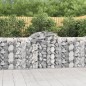 vidaXL Cestas de gaviones 50 uds forma de arco hierro 200x50x100/120cm vidaXL Cestas de gaviones 50 uds forma de arco hierro 200x50x100/120cm