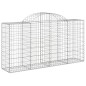 vidaXL Cestas de gaviones 50 uds forma de arco hierro 200x50x100/120cm vidaXL Cestas de gaviones 50 uds forma de arco hierro 200x50x100/120cm