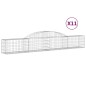 vidaXL Cestas de gaviones 11 uds forma de arco hierro 300x30x40/60 cm vidaXL Cestas de gaviones 11 uds forma de arco hierro 300x30x40/60 cm