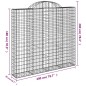 vidaXL Cestas gaviones 13 uds forma de arco hierro 200x50x180/200 cm vidaXL Cestas gaviones 13 uds forma de arco hierro 200x50x180/200 cm