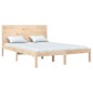 vidaXL Estructura de cama madera maciza 120x190 cm vidaXL Estructura de cama madera maciza 120x190 cm