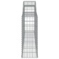 vidaXL Cestas de gaviones 9 uds forma de arco hierro 300x30x80/100 cm vidaXL Cestas de gaviones 9 uds forma de arco hierro 300x30x80/100 cm
