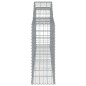 vidaXL Cestas de gaviones 3 uds forma de arco hierro 300x30x80/100 cm vidaXL Cestas de gaviones 3 uds forma de arco hierro 300x30x80/100 cm