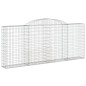 vidaXL Cestas de gaviones 9 uds forma de arco hierro 300x30x120/140 cm vidaXL Cestas de gaviones 9 uds forma de arco hierro 300x30x120/140 cm